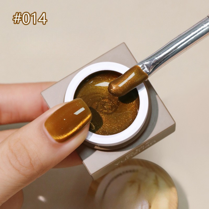 Yunzuan Gel Polish Pearl Jar Set shade 14 color swatch