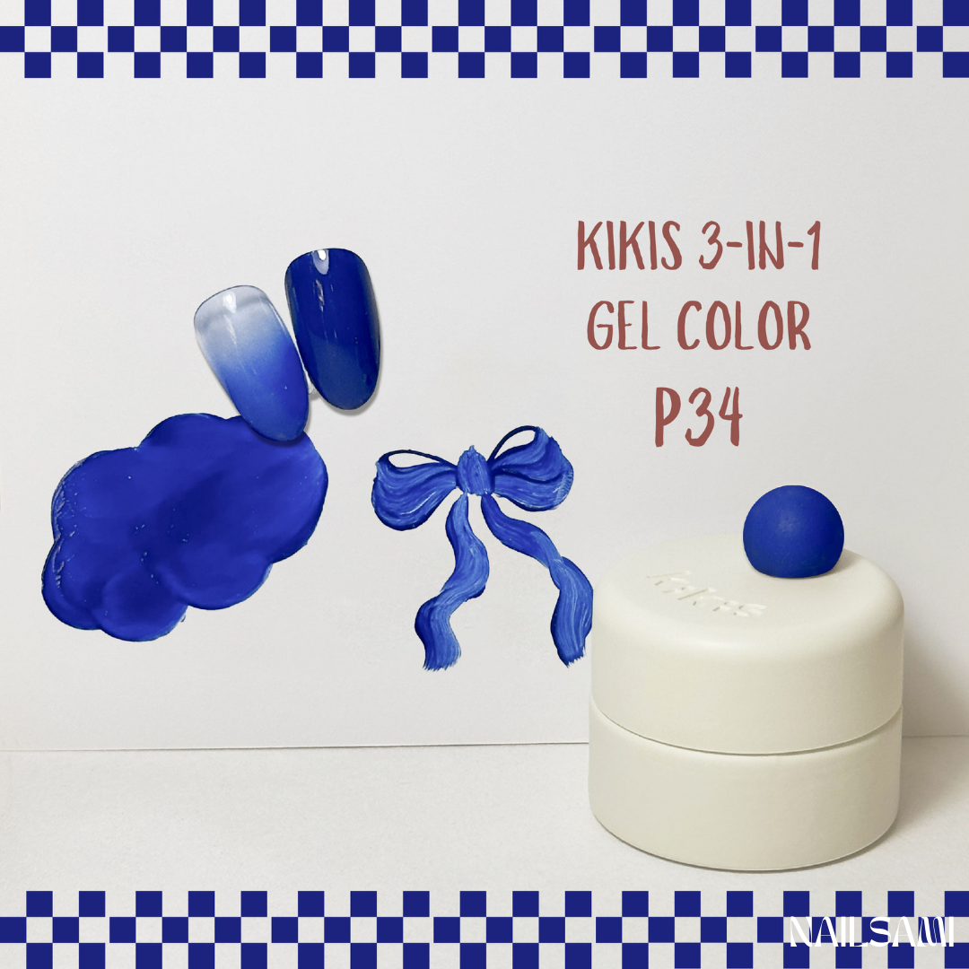 Kikis 3-In-1 Solid Macaron Gel Polish