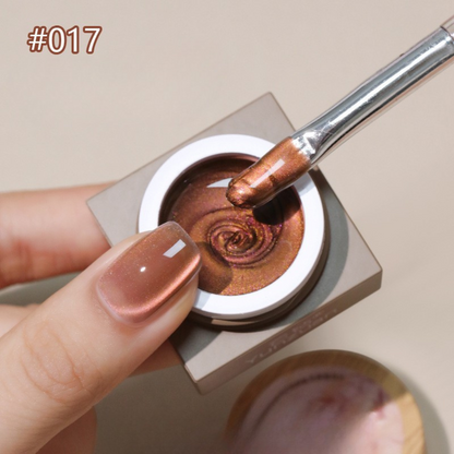 Yunzuan Gel Polish Pearl Jar Set shade 17 color swatch