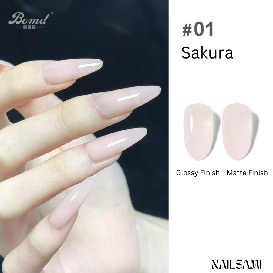 BOMD Sheer Nude Gel Polish Sakura
