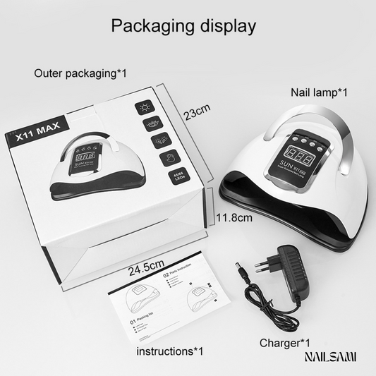 Professional SUN X11 LED/UV Nail Lamp – Smart Sensor & Removable Base Design