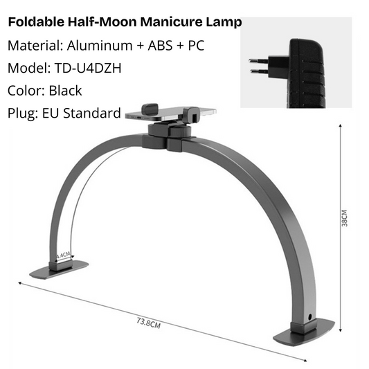 Foldable Half-Moon Manicure Lamp (Multiple Models)