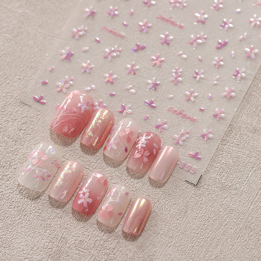 Sakura Blossom Nail Stickers Fulfilled by NAILSAMI