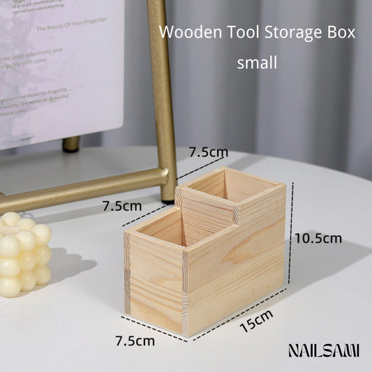 Crafted Wooden Nail Storage Box