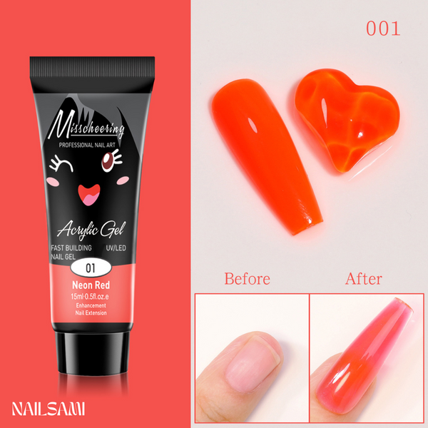 Misscheering Color Burst Polygel Collection shade 2 color swatch