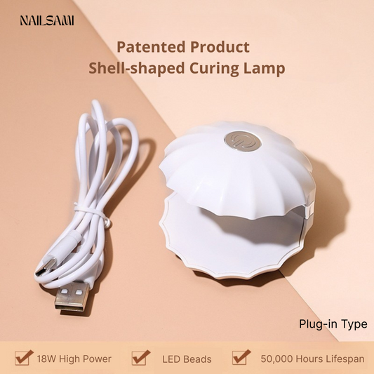 Quick-Dry Mini UV/LED Nail Lamp with Shell Design