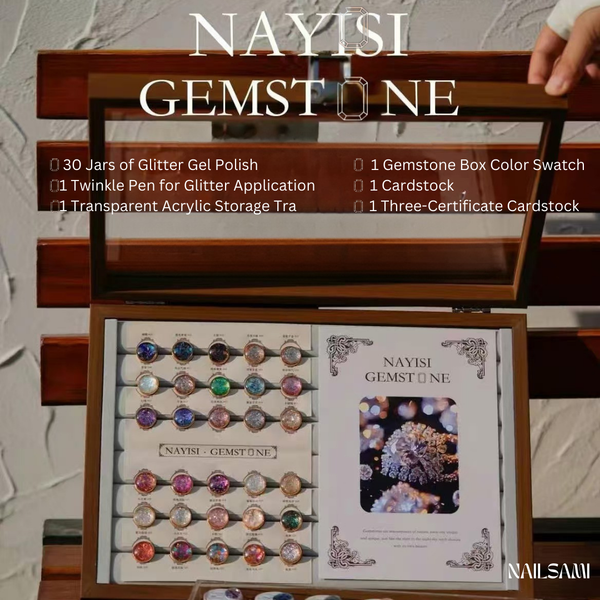 Nayisi Korean luxury Gemstone Glitter Gel Set