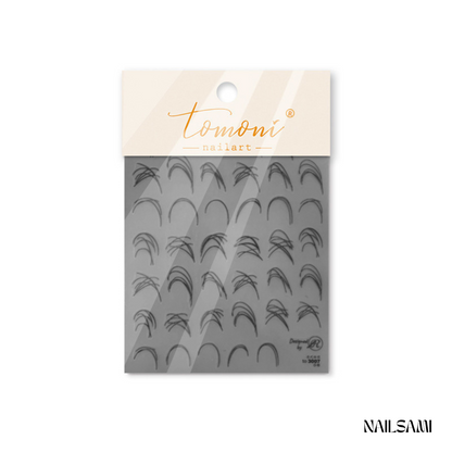 Abstract Line Nail Stickers