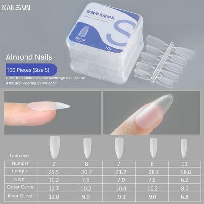 Professional Pre-Shaped Nail Tips All Shapes