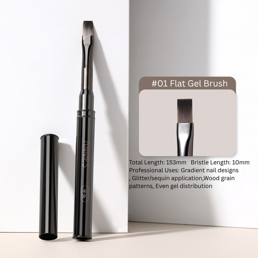 Japanese Nail Brush Set with Cap