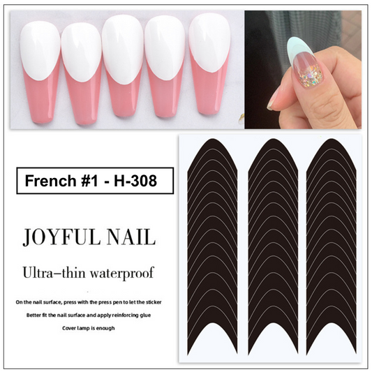 French Tip Manicure Stickers