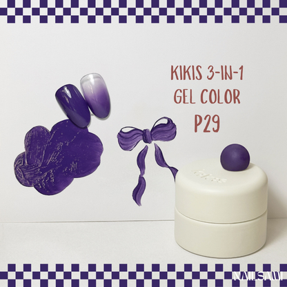 Kikis 3-In-1 Solid Macaron Gel Polish