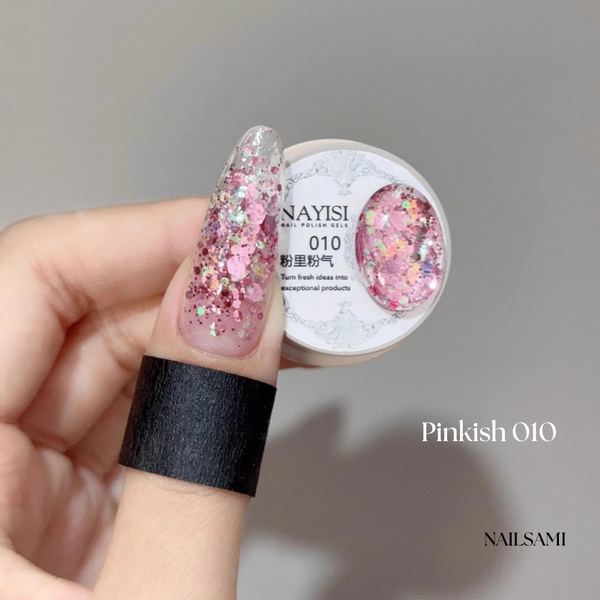 Nayisi Korean luxury Gemstone Glitter Gel Set