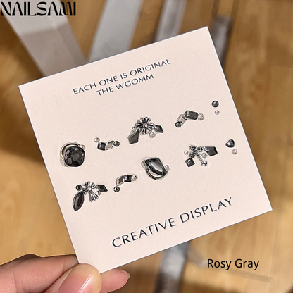 Gemstone Nail Charm DIY Kit for Press-on