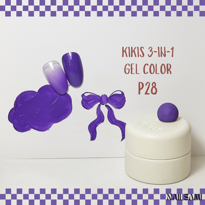 Kikis 3-In-1 Solid Macaron Gel Polish