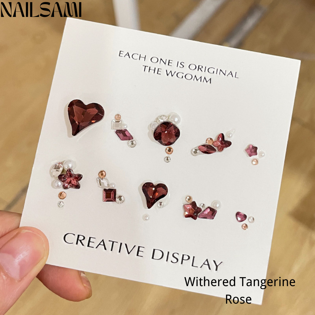 Gemstone Nail Charm DIY Kit for Press-on