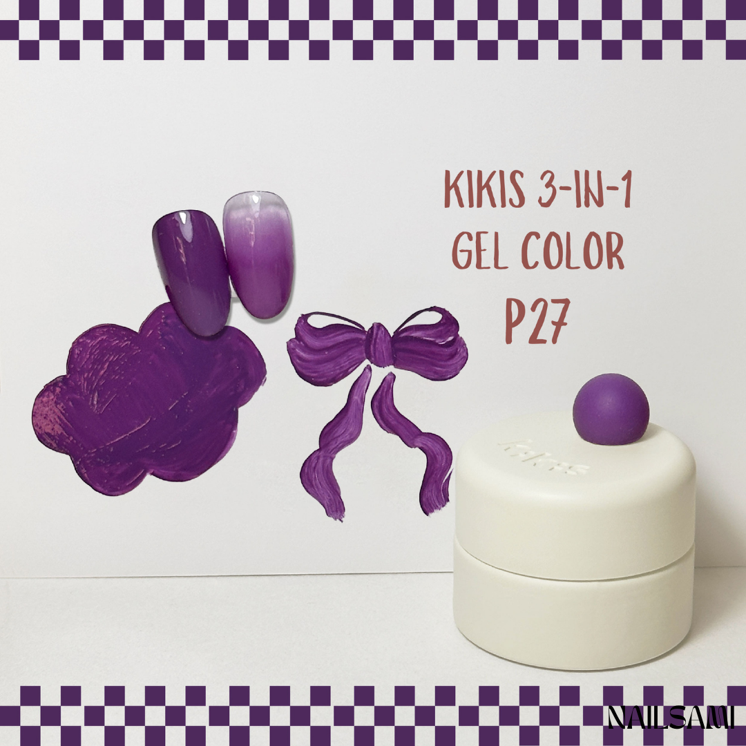 Kikis 3-In-1 Solid Macaron Gel Polish