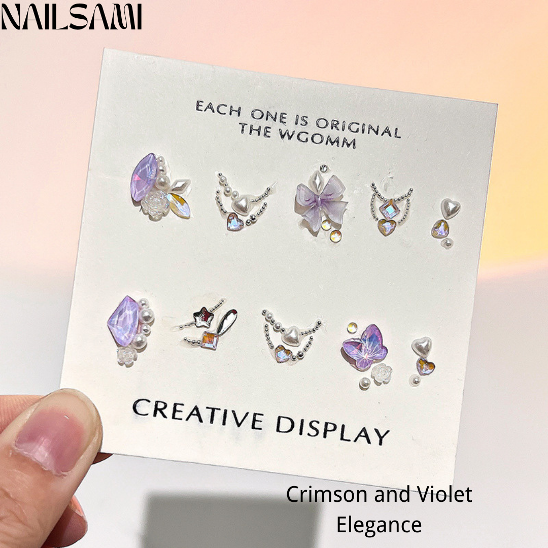 Gemstone Nail Charm DIY Kit for Press-on