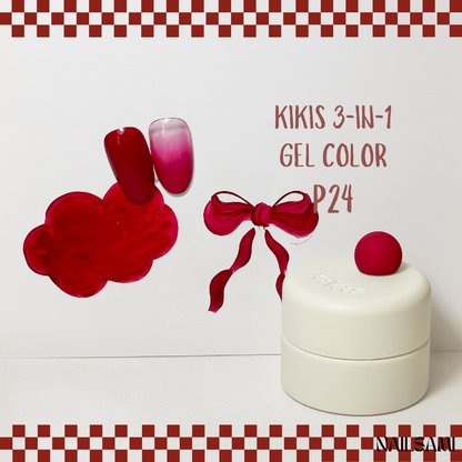 Kikis 3-In-1 Solid Macaron Gel Polish