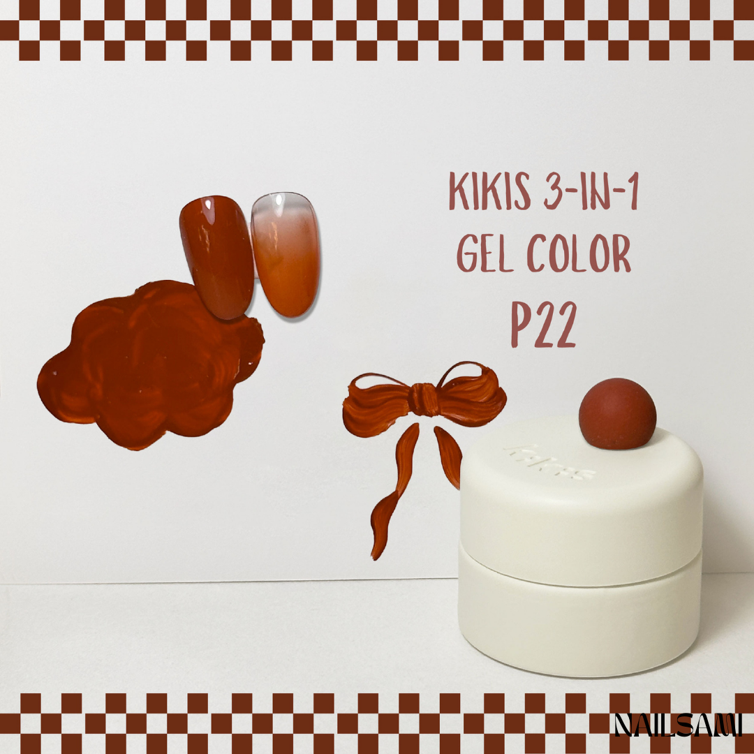 Kikis 3-In-1 Solid Macaron Gel Polish