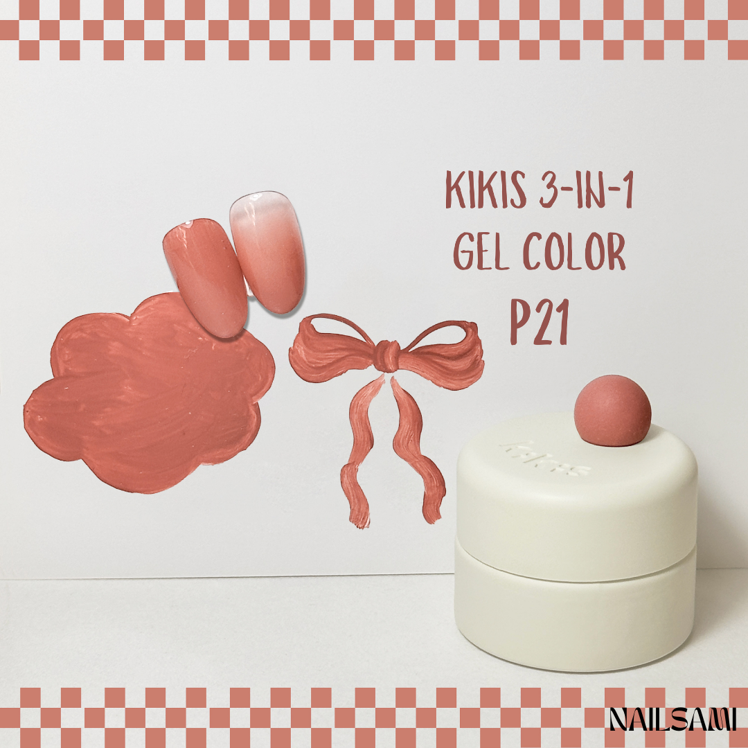 Kikis 3-In-1 Solid Macaron Gel Polish