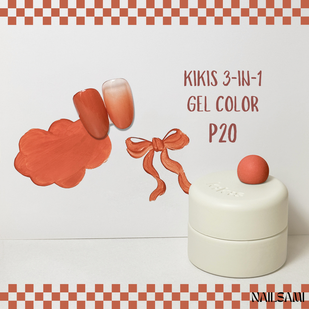 Kikis 3-In-1 Solid Macaron Gel Polish