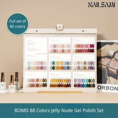 BOMD Nude Jelly Nail Polish Set - Pastel Garden Series