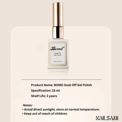 BOMD Sheer Nude Gel Polish Grape