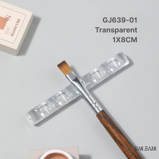 5-Slot Acrylic Brush Holder for Gel Nail Art Tools