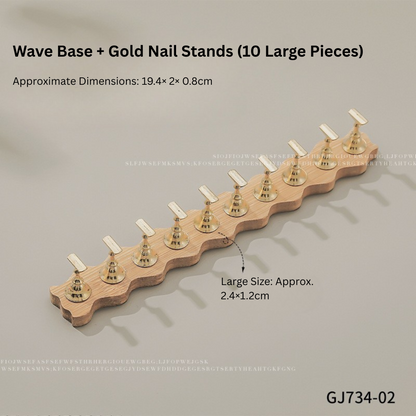Japanese Minimalist Wooden Nail Practice Stand — image 2 of 4