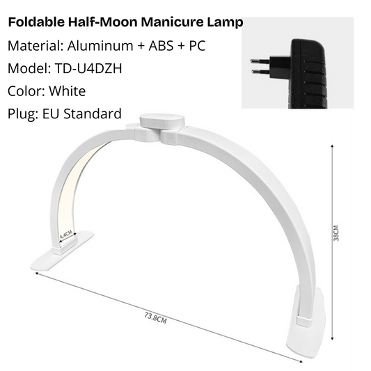 Foldable Half-Moon Manicure Lamp (Multiple Models)