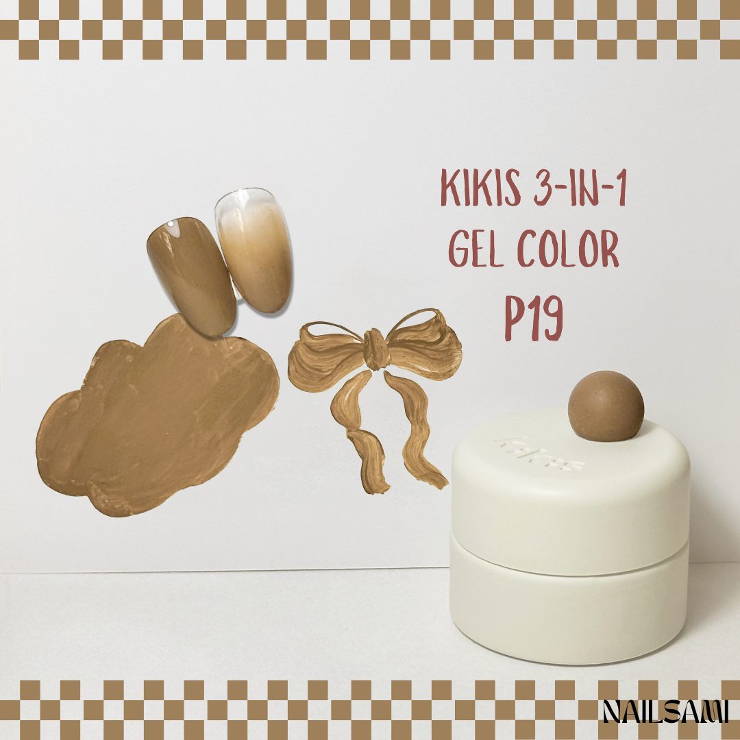 Kikis 3-In-1 Solid Macaron Gel Polish