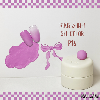 Kikis 3-In-1 Solid Macaron Gel Polish