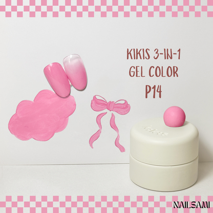 Kikis 3-In-1 Solid Macaron Gel Polish