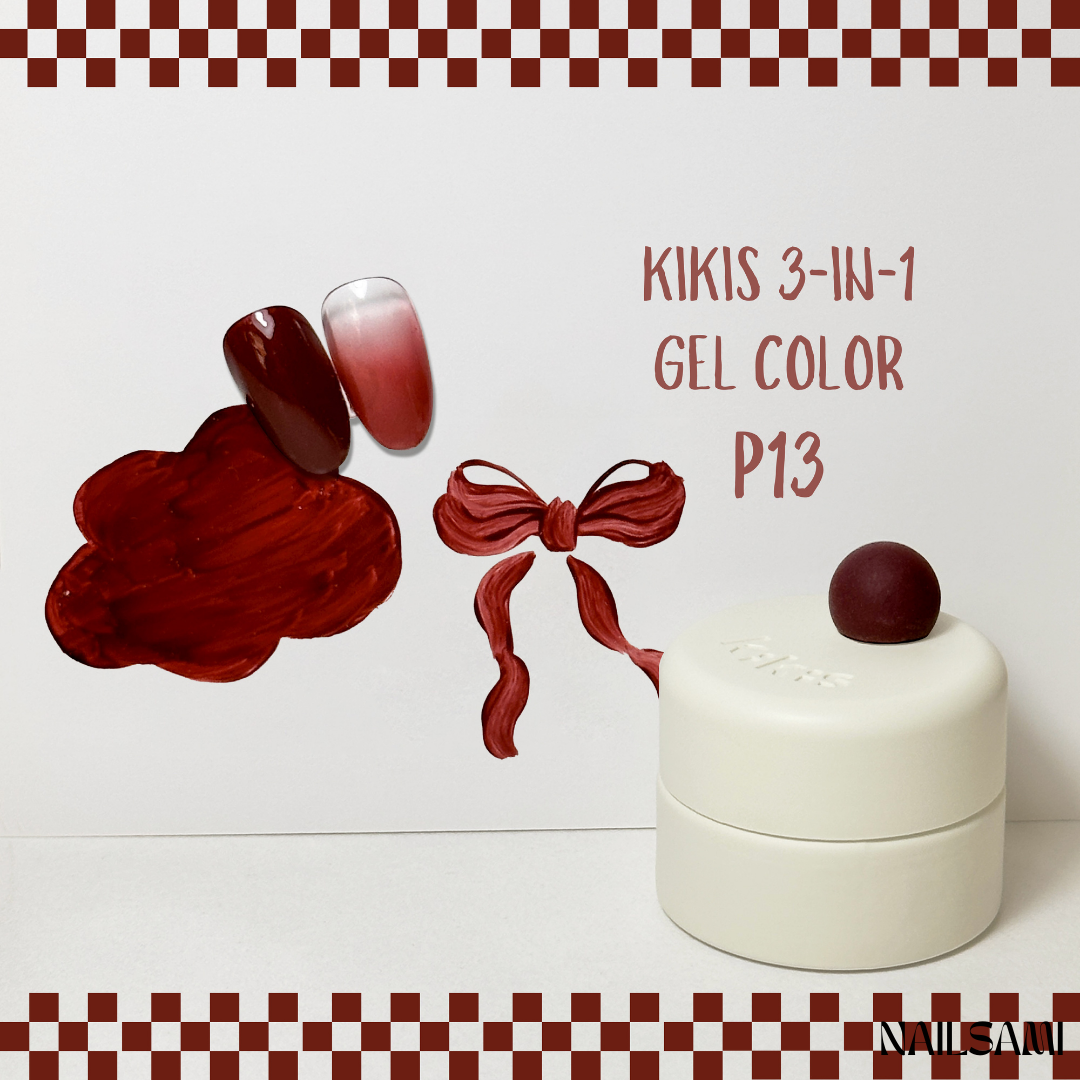 Kikis 3-In-1 Solid Macaron Gel Polish