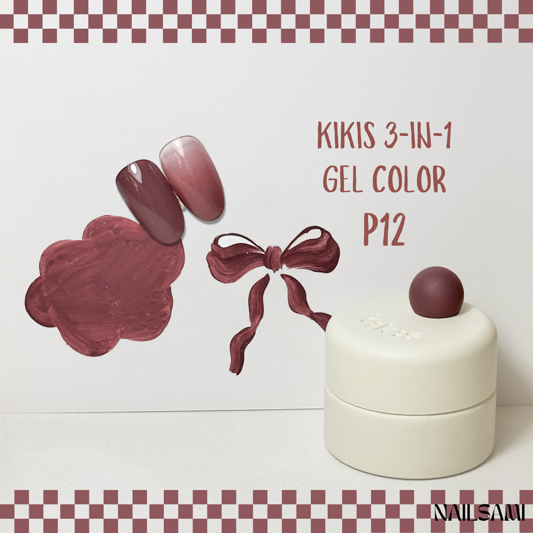 Kikis 3-In-1 Solid Macaron Gel Polish