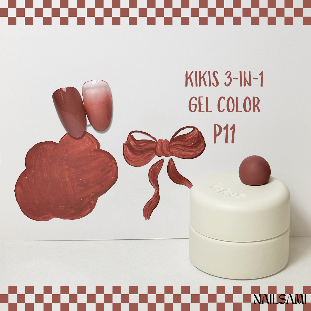 Kikis 3-In-1 Solid Macaron Gel Polish