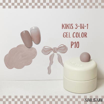 Kikis 3-In-1 Solid Macaron Gel Polish