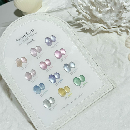 Sansu Cute 12-Color Light Cat Eye Gel Set