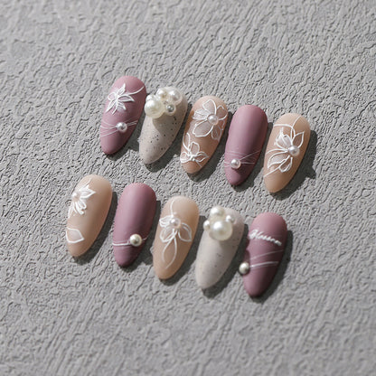 Elegant Blossom Nail Stickers Fulfilled by NAILSAMI