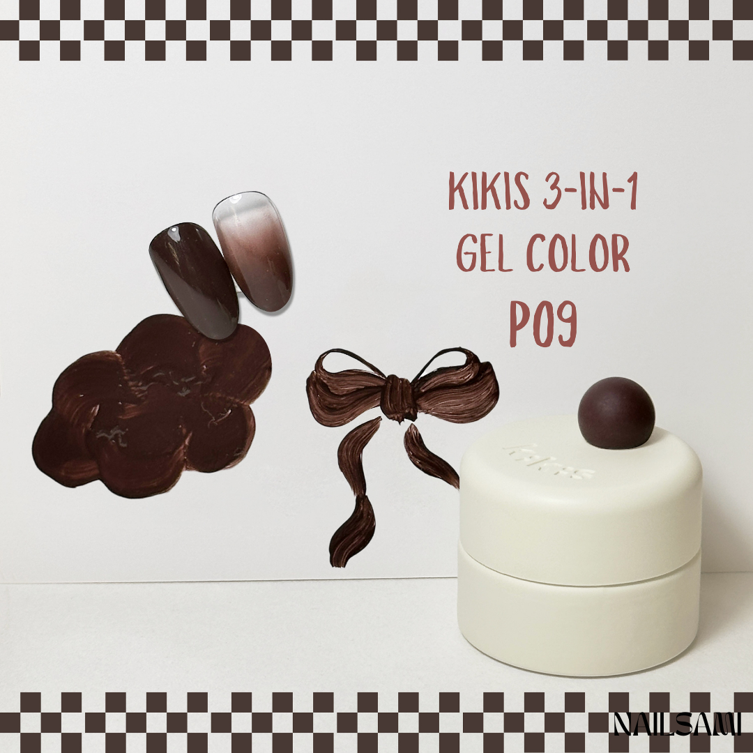 Kikis 3-In-1 Solid Macaron Gel Polish