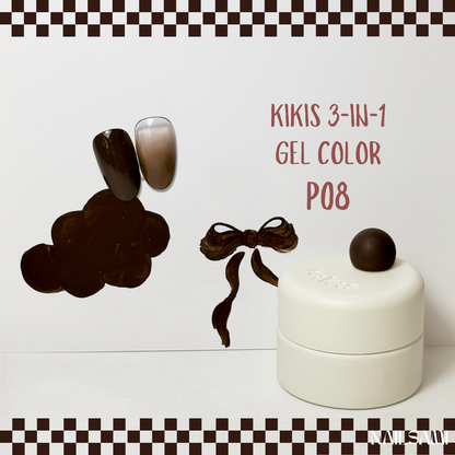 Kikis 3-In-1 Solid Macaron Gel Polish