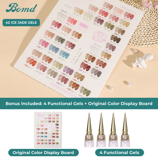 BOMD Crystal Jade Gel Polish Set – 42 Colours