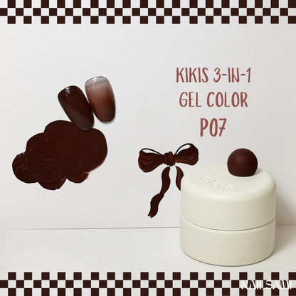 Kikis 3-In-1 Solid Macaron Gel Polish