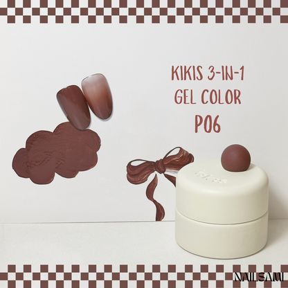 Kikis 3-In-1 Solid Macaron Gel Polish