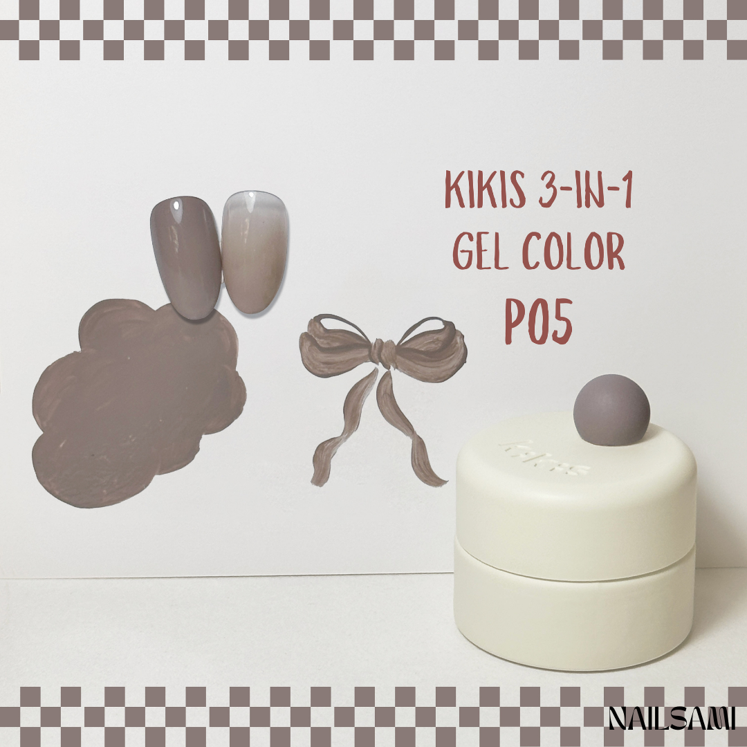 Kikis 3-In-1 Solid Macaron Gel Polish