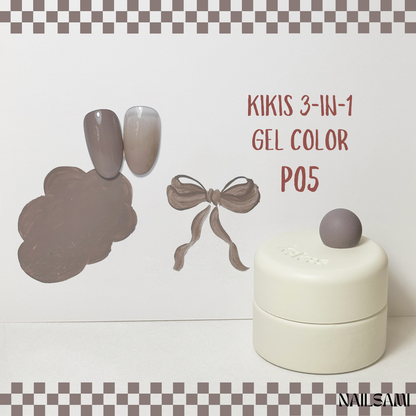 Kikis 3-In-1 Solid Macaron Gel Polish