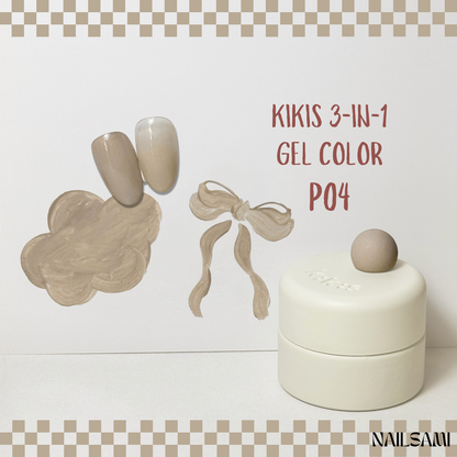 Kikis 3-In-1 Solid Macaron Gel Polish