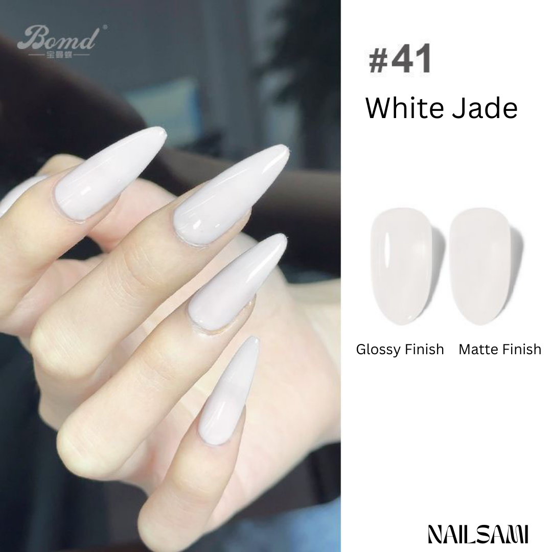 BOMD Sheer Nude Gel Polish White Jade