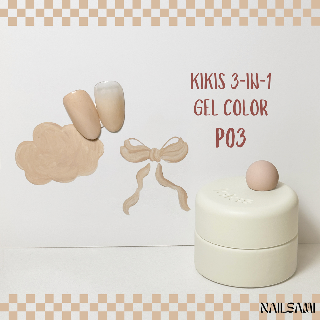 Kikis 3-In-1 Solid Macaron Gel Polish